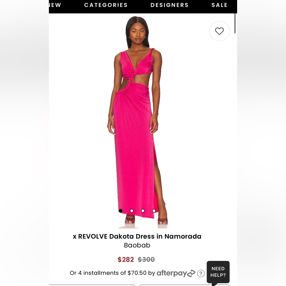 Baobab Dakota dress - hot pink size Small